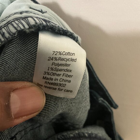 SO Good For Life Womens Plus Size 20 High Rise Flare Stretch Denim Blue Jeans - Picture 4 of 4